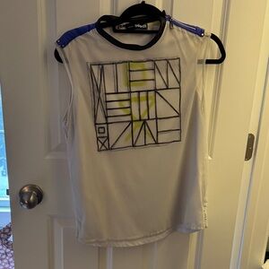 Geometric Graphic Sleeveless Golf Top